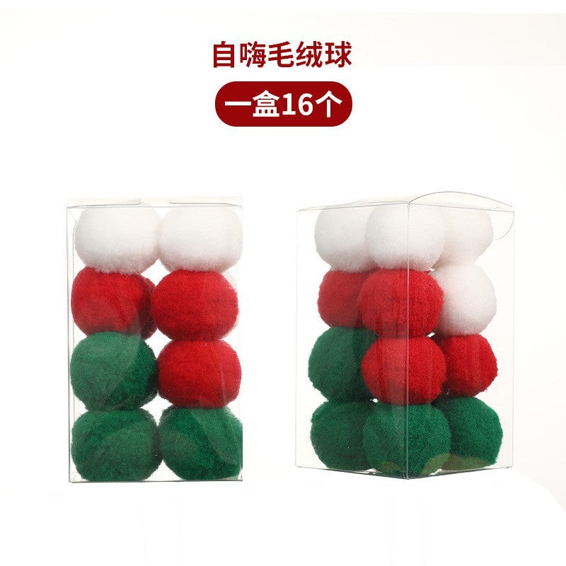 Cross-border new pet barking ball can make a sound self-healing cat toy ball amusing cat stick catnip gravity barking ball
