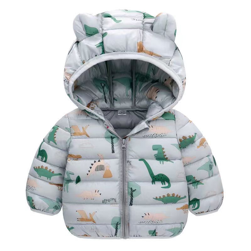 Foreign trade 2025 autumn and winter new cartoon children's down cotton jackets for boys and girls medium and large children's light baby jackets