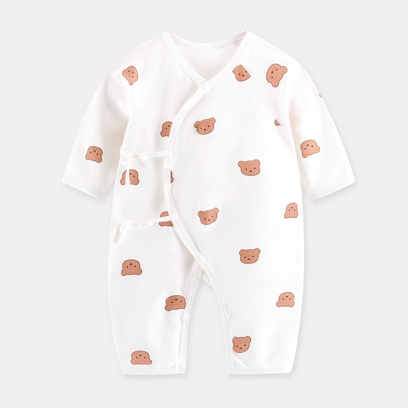 Newborn clothes boneless butterfly clothes four seasons monk clothes baby net celebrity bear bottom thin baby jumpsuit
