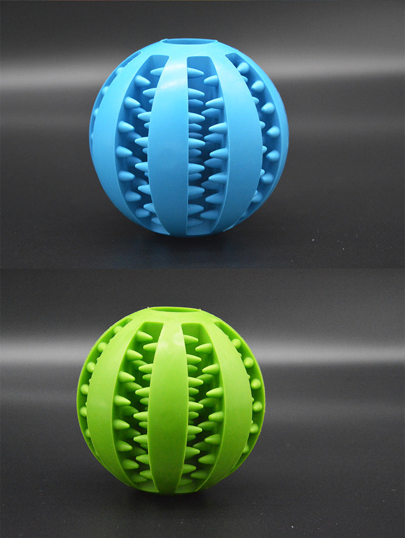 Pet missing food ball dog toy ball educational tpr resistant gnawing teeth cleaning watermelon ball molar ball wholesale