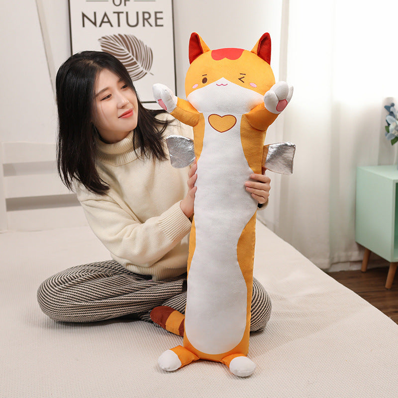 Cross-border product colorful cat pillow newt black cat long pillow pillow pillow Halloween gift for boyfriend and girlfriend