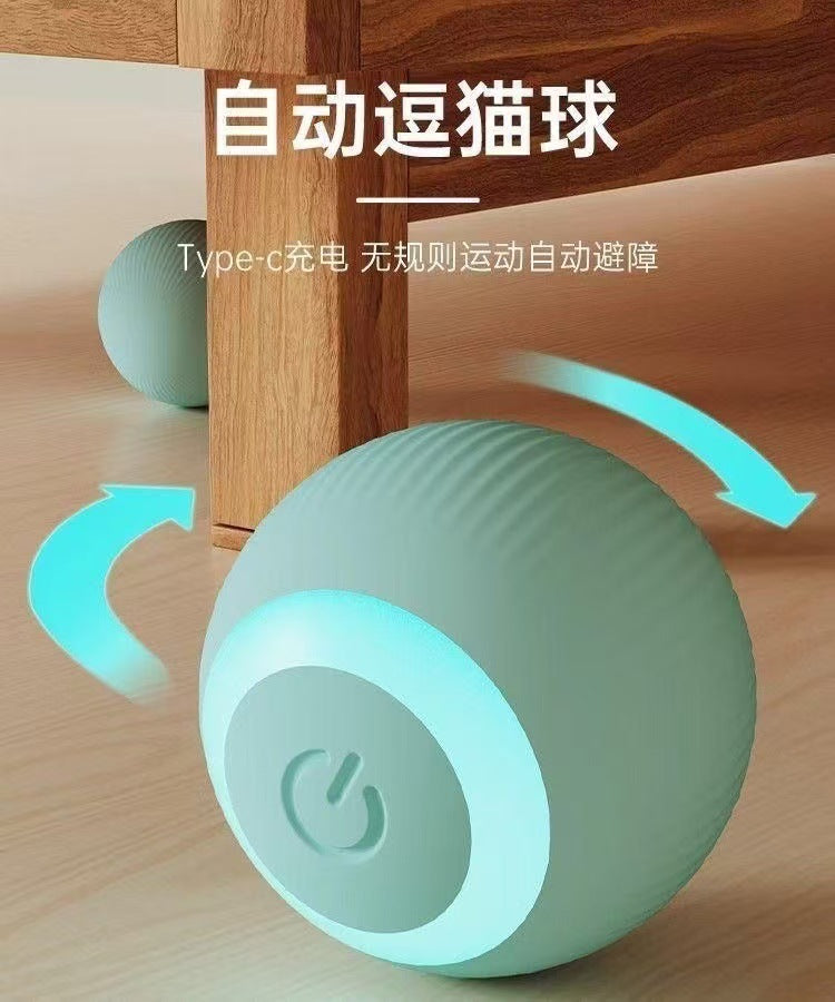 New Electric Rolling Ball USB Rechargeable Cat Toy Self-Entertainment Pet Supplies Wholesale