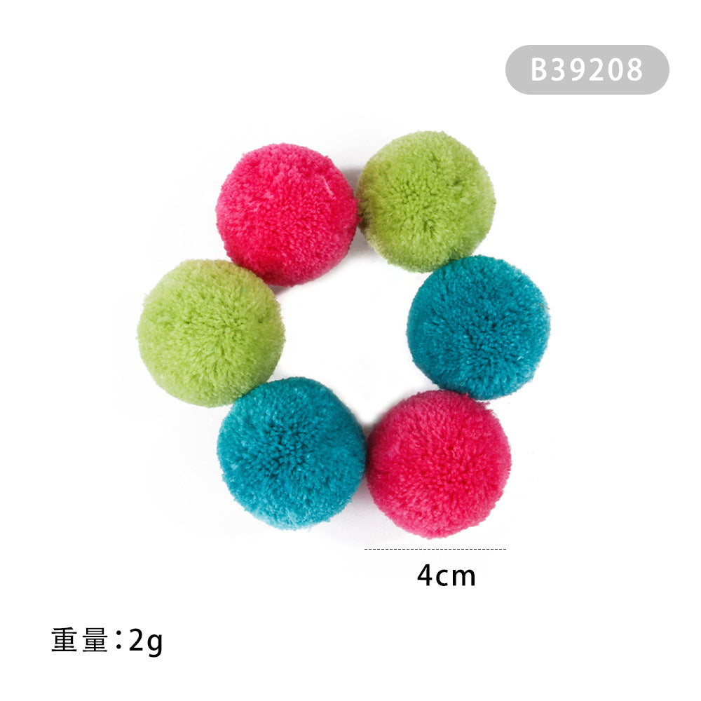 Summary of cat toy combination accessories Plastic bell ball flower drum rainbow ball feather mouse pet cat toy