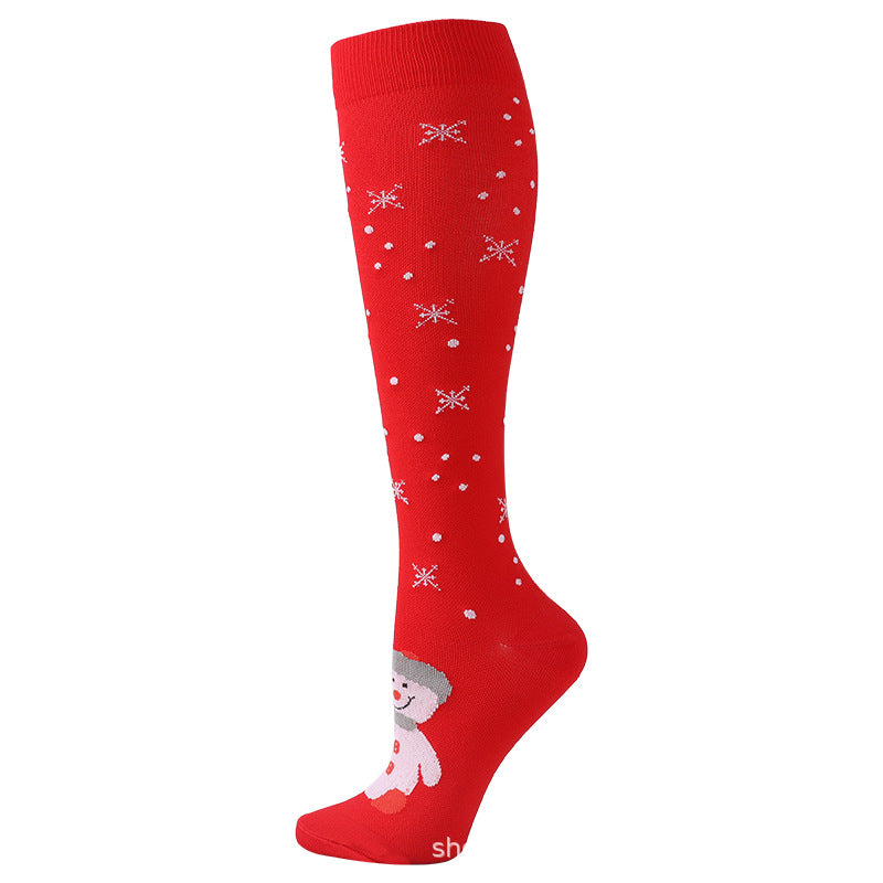 Christmas Compression Socks New Amazon Halloween Calf Socks Slim Legs Stretch Socks Leg Guards Sports Socks Wholesale