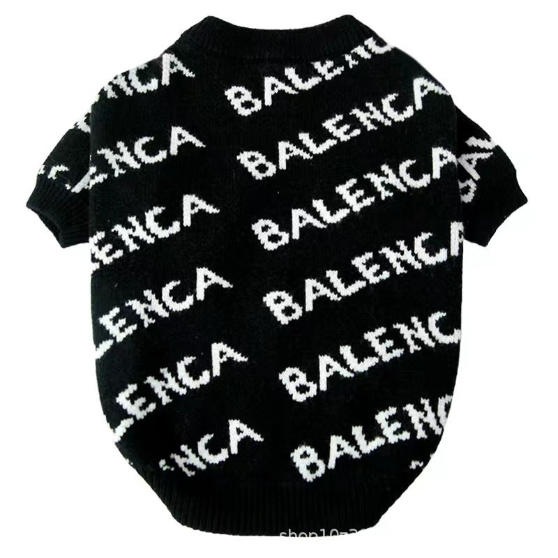 Autumn and winter trendy new knitted pet sweaters cross-border hot-selling cats and dogs warm and comfortable clothes Teddy clothing