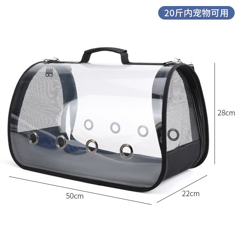 Wholesale cat bag convenient pet folding pet bag cat breathable space capsule single shoulder portable dog backpack