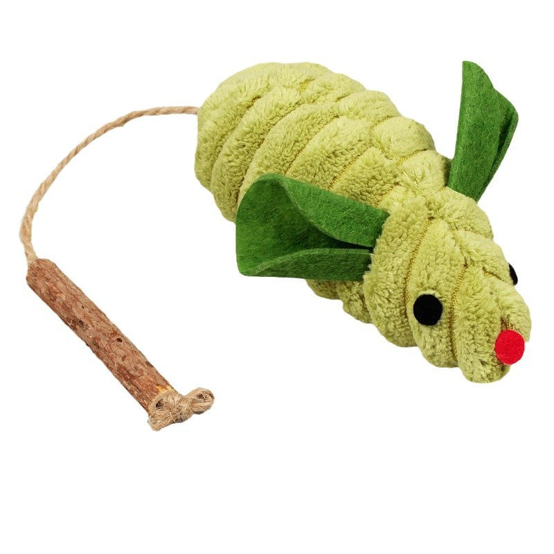 Catnip plush toy pet cat teeth chewing wood Tianjiao small mouse kitten boredom toy