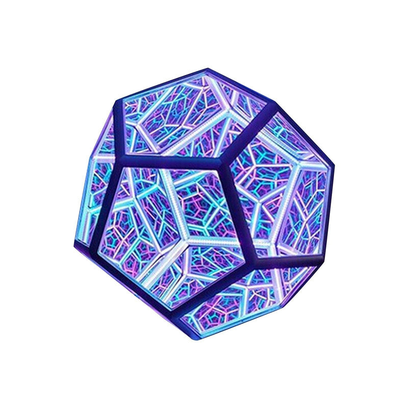LED Night Light Infinity Dodecahedron Color Art Light Decoration Novelty Infinity Dodecahedron