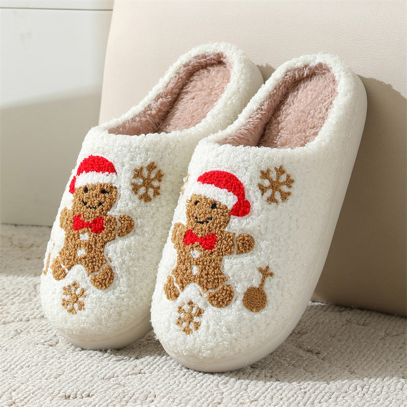 Halloween cross-border mushroom hot sale winter peach heart cotton slippers women wholesale indoor home rainbow plush warm slippers