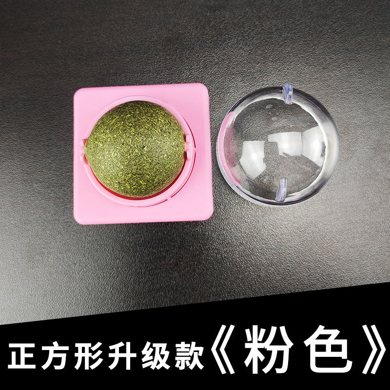 Pet cat toy mint ball cat toy molar stick catnip ball wood Tianjiao catnip toy