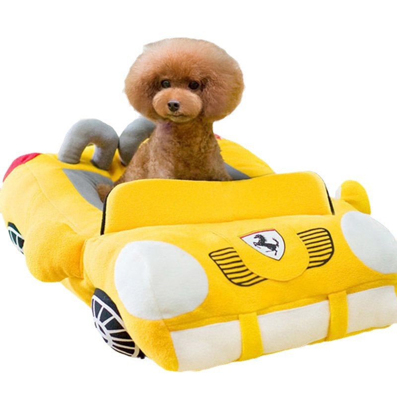 French bulldog Pomeranian mat winter Teddy luxury Bichon warm nest cat dog sports car pet nest car