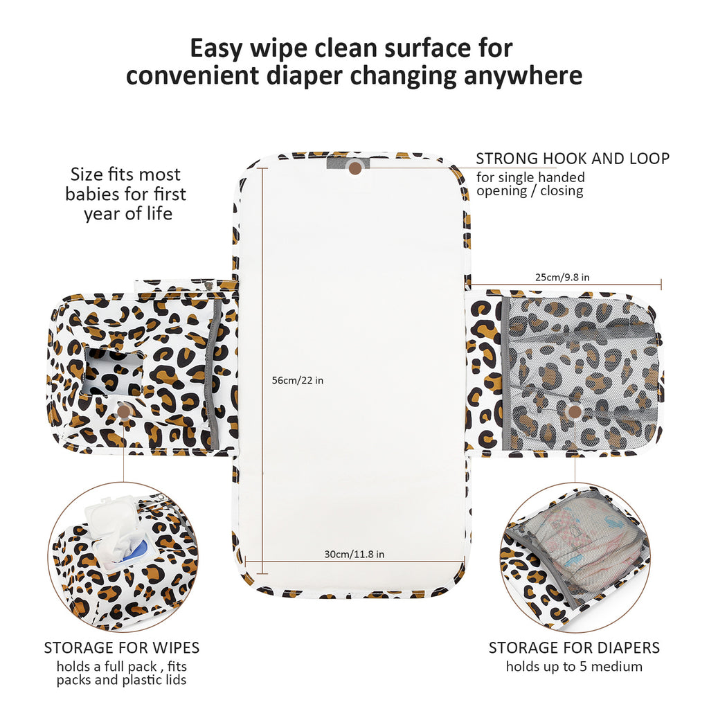 CPC baby changing diaper mat mother and baby travel portable waterproof diaper mat wet wipes bag mommy bag simple