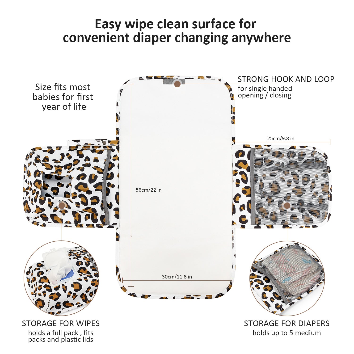 CPC baby changing diaper mat mother and baby travel portable waterproof diaper mat wet wipes bag mommy bag simple