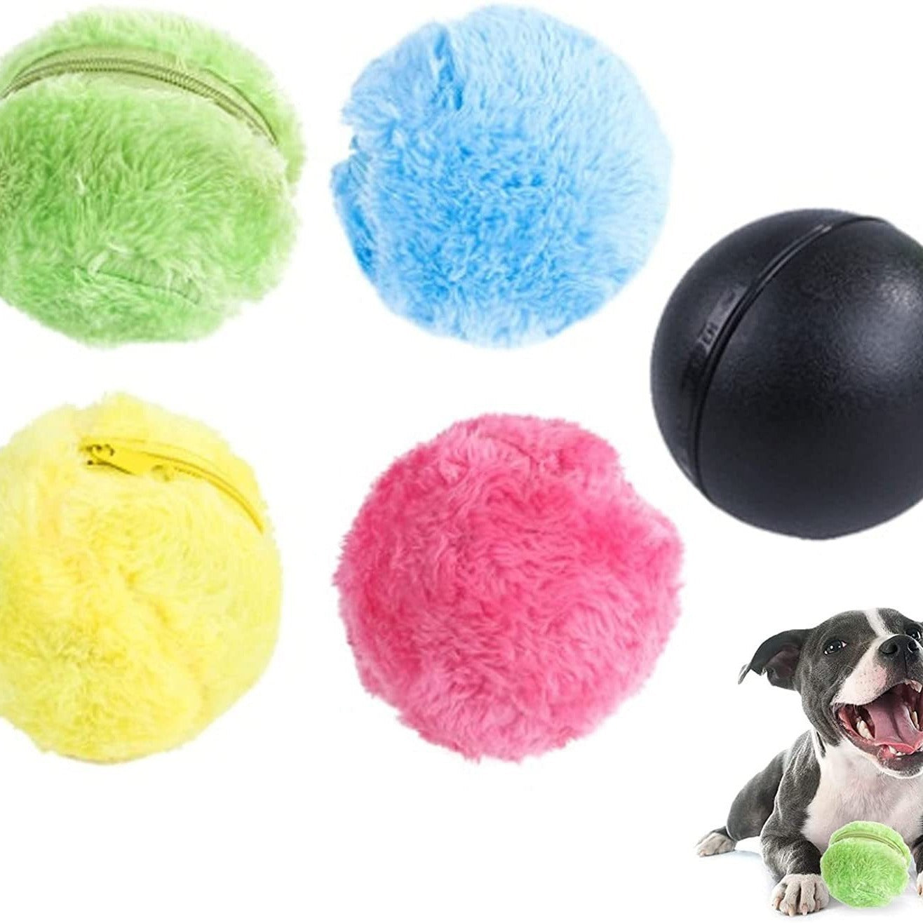 Cross-border dog and cat magic automatic rolling ball pet interactive fun ball cat bouncy ball teething toy
