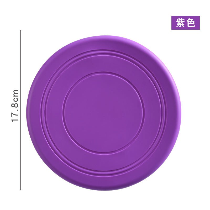 Puppy training disc pet frisbee dog frisbee floating soft frisbee pet supplies interactive TPR dog toy