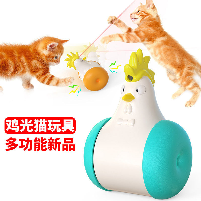 Pet supplies wholesale factory Amazon new hot-selling electric sounding tumbler laser cat toy