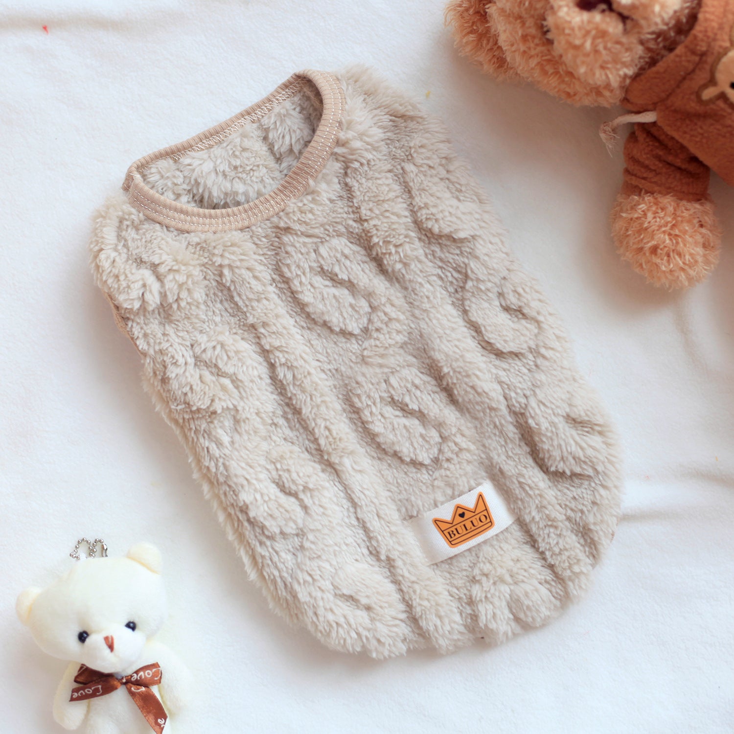 Dog winter clothes thick warm sleeveless fleece vest two-legged pet autumn and winter clothing manufacturers wholesale