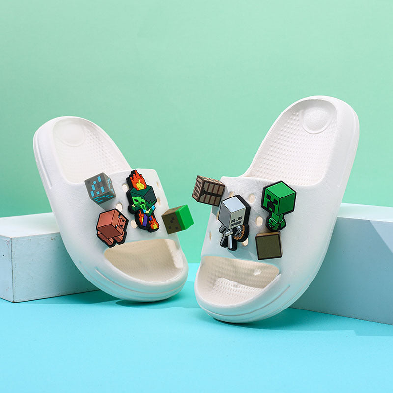 My world children's slippers boys sandals summer new boys baby medium and large children cartoon soft bottom sandals