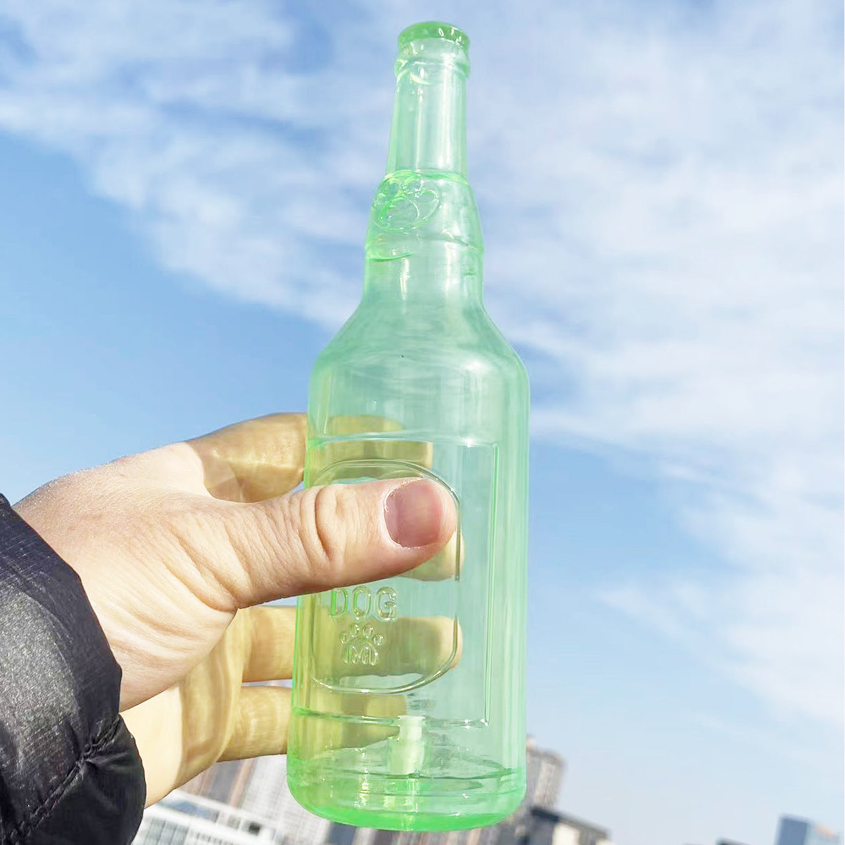 Cross-border export foreign trade pet sound bite-resistant molar floating rubber TPR tennis bottle big dog small dog toy