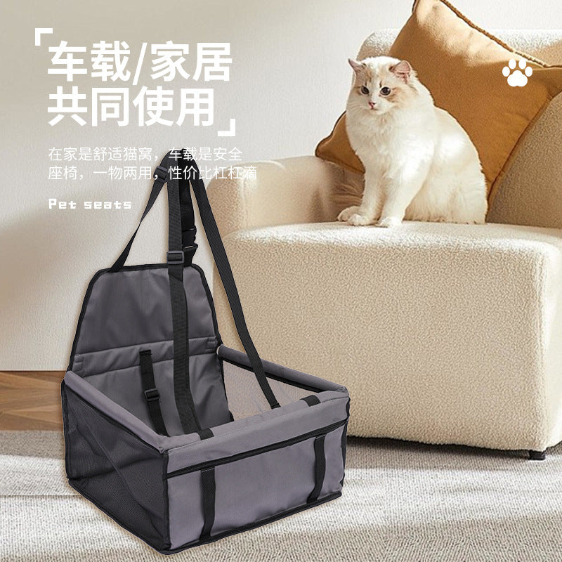 Amazon hot selling car pet bag dog backpack pet out safe travel seat car bag pet supplies