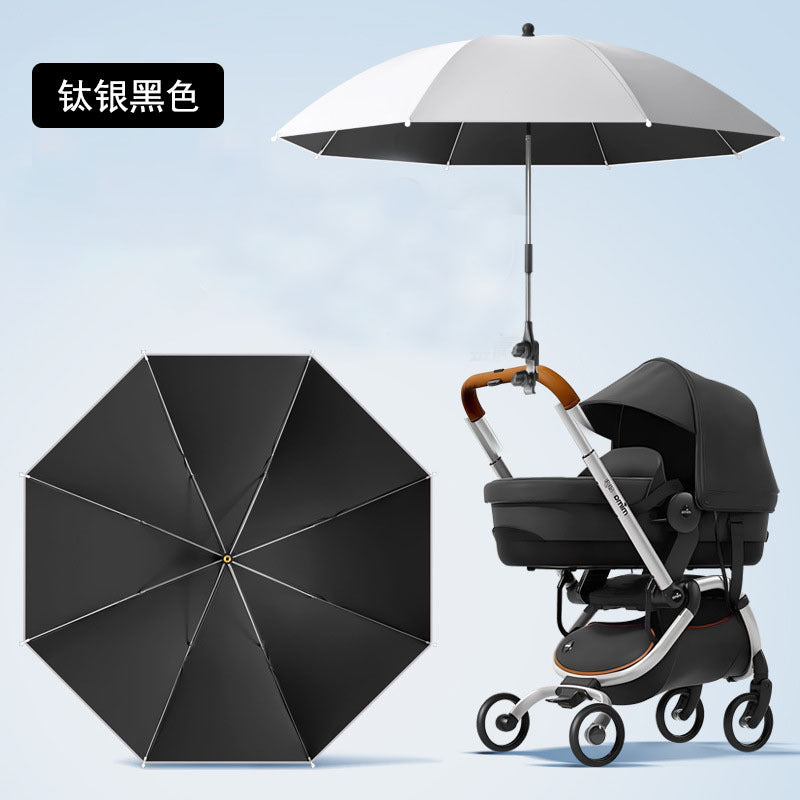 Baby stroller parasol stroller cross-border sun protection umbrella steering clip electric car parasol stroller umbrella stand