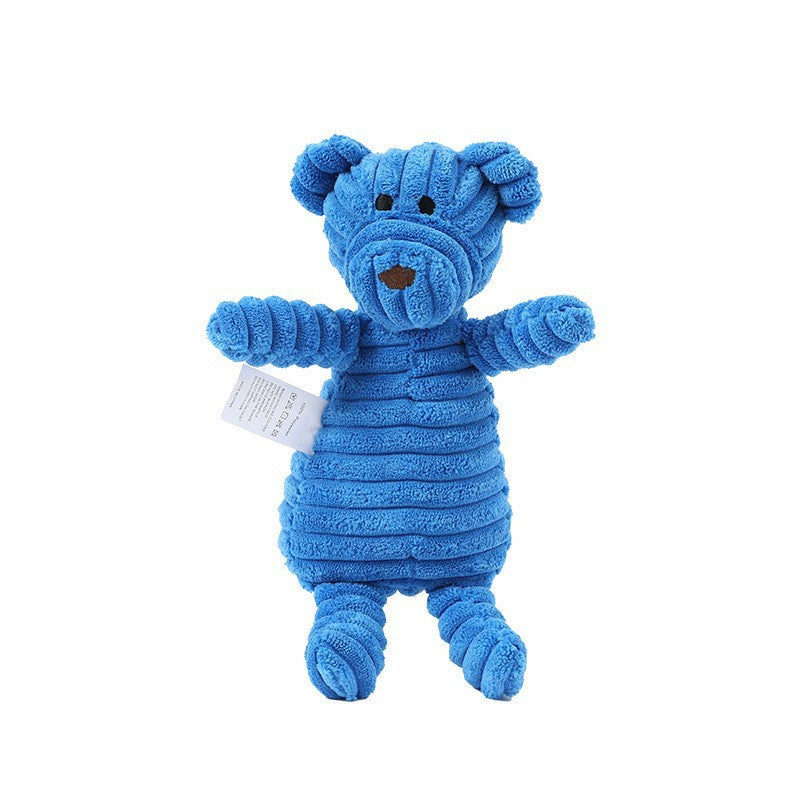 Dog chewing sound toy fun pizza BB interactive training resistant to tearing simulation pet teething toy