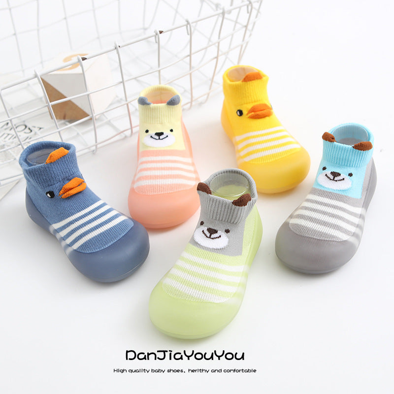Factory goods spring baby socks shoes children's anti-slip baby socks cartoon baby toddler shoes floor socks shoes wholesale