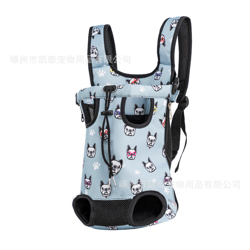 Factory direct sales pet chest bag for going out, comfortable and portable breathable dog bag and cat bag, pet shoulder bag