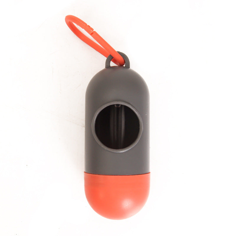 Pet poop bag solid color printed pet garbage bag clean poop bag dog walking portable poop bag