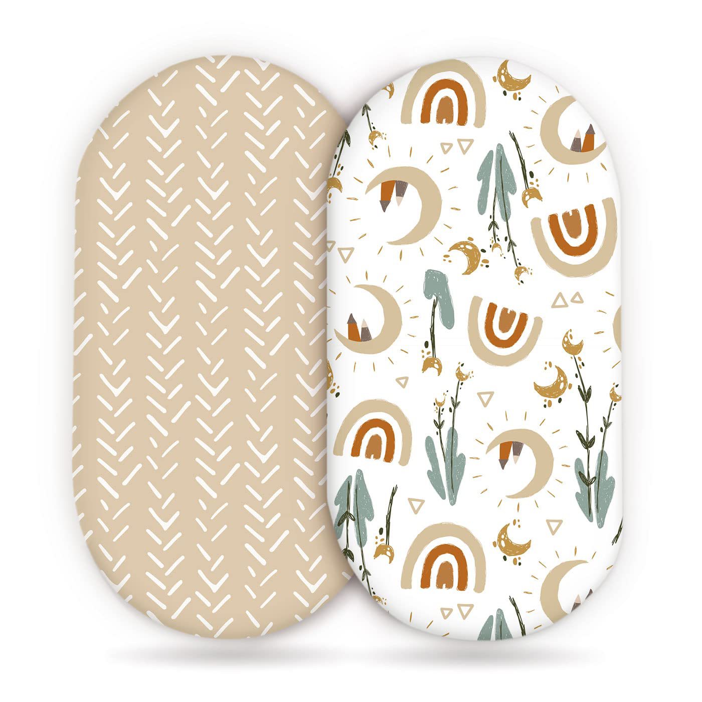 European and American baby cradle bed sheet elastic printing nursing table changing cover baby bedding set 1