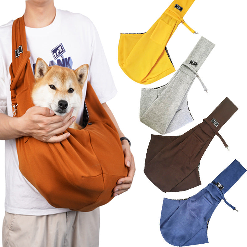 Crossbody breathable dog folding pet bag large capacity pet supplies wholesale cross-border dedicated to go out portable cat bag