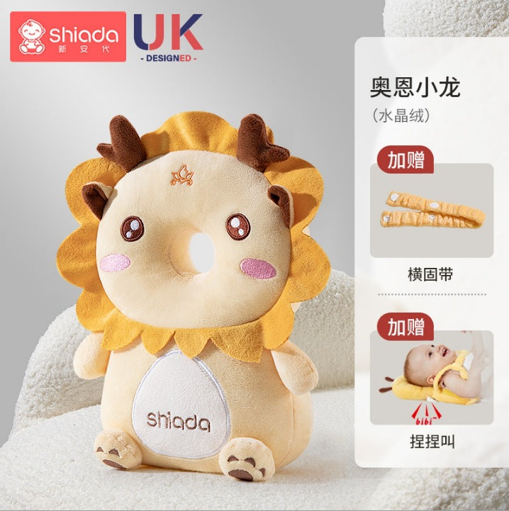 Baby anti-fall pillow baby head protection anti-fall hat cartoon children's toddler pillow anti-collision artifact breathable protective pad