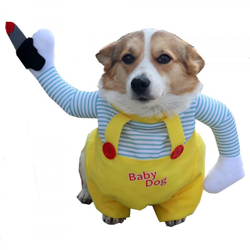 Cross-border pet dog clothes funny clothes big banana pet clothes dress up clothes pet suit dress