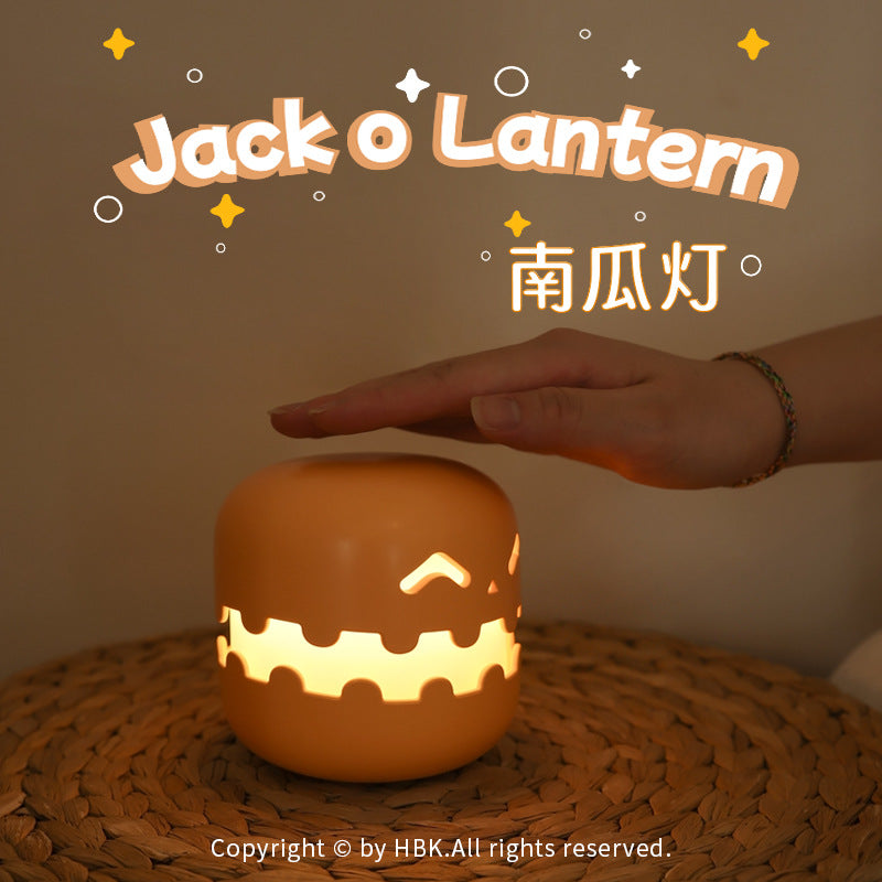 Factory direct sale ghost Halloween pumpkin lantern party decoration rechargeable atmosphere funny gift night light