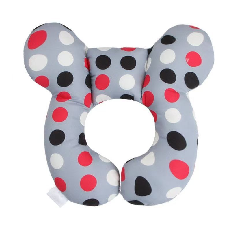 New style cartoon children's pattern children's U-shaped pillow travel stroller neck protection baby head shaping pillow spot