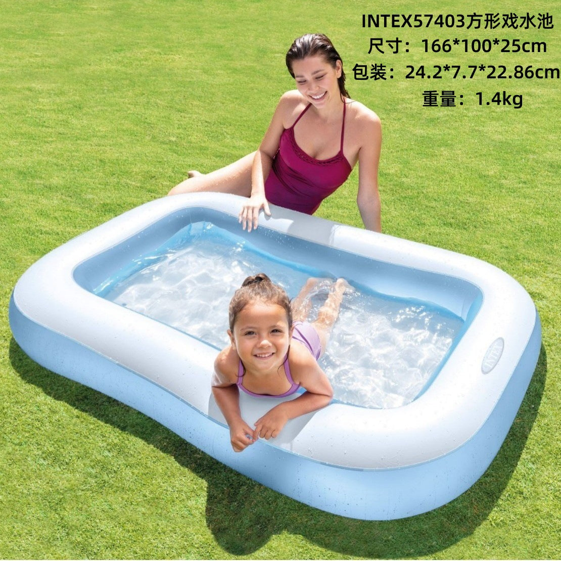 INTEX thickened swimming pool fishing pool inflatable ball pool baby paddling pool swimming pool home with slide swimming pool