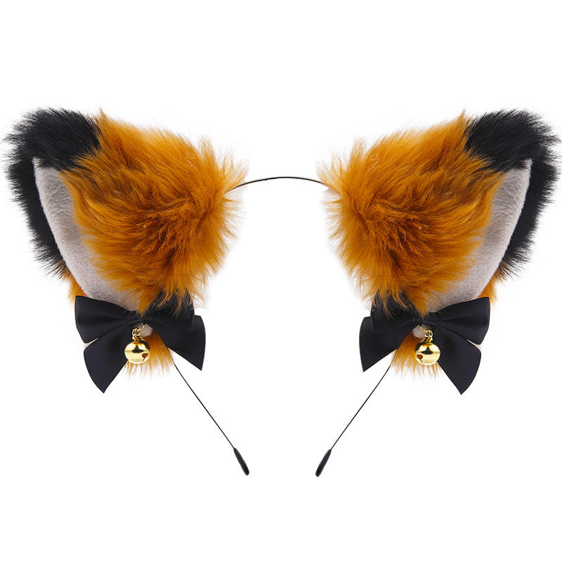 Amazon cross-border cat ear bell headband Cos cat girl hair accessories Christmas Halloween headdress accessories