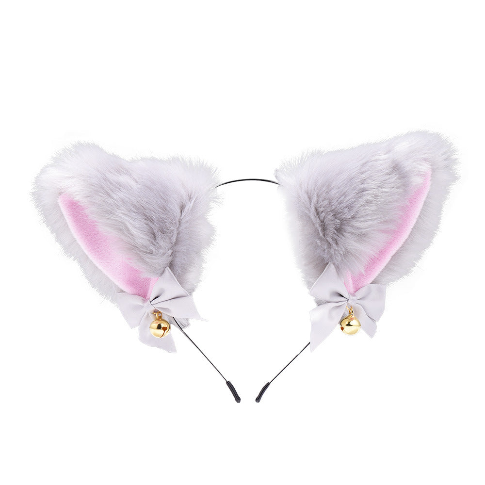 Amazon cross-border cat ear bell headband Cos cat girl hair accessories Christmas Halloween headdress accessories