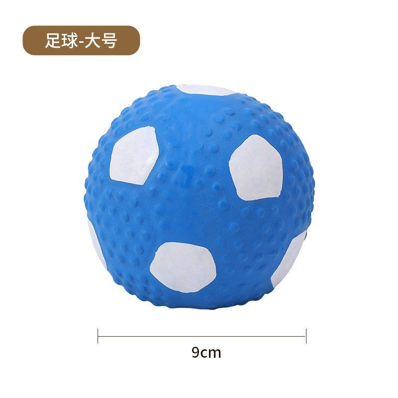 Pet toy ball latex sound bite resistant dog toy interactive training self-entertainment cross-border pet supplies wholesale factory