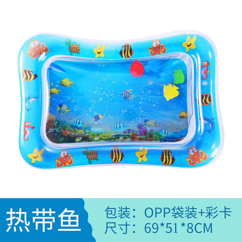 Cross-border baby inflatable pat water mat marine life swimming ring crawling mat seat cushion children pat water mat wholesale