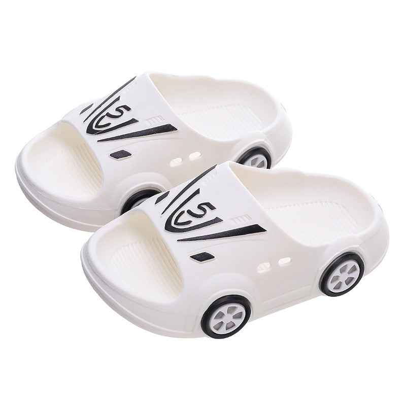 Children's slippers summer boys and girls home non-slip indoor handsome cartoon car children baby slippers