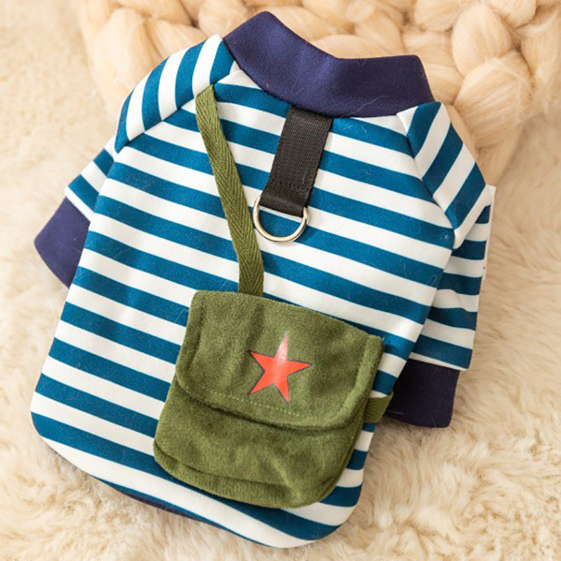 Autumn and winter dog clothes thin fleece warm hooded sweatshirt funny cat two-legged pet clothes Teddy transformation outfit