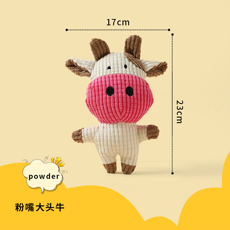 Dog toy plush sleeping duck chewing teeth sound to relieve boredom small and medium-sized dog pet sound toy little yellow duck