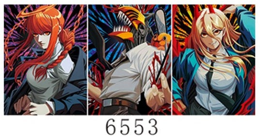 Anime 2D mobile phone stickers modern 3D mini mobile phone stickers refrigerator 3D decorative stickers Halloween creative stickers