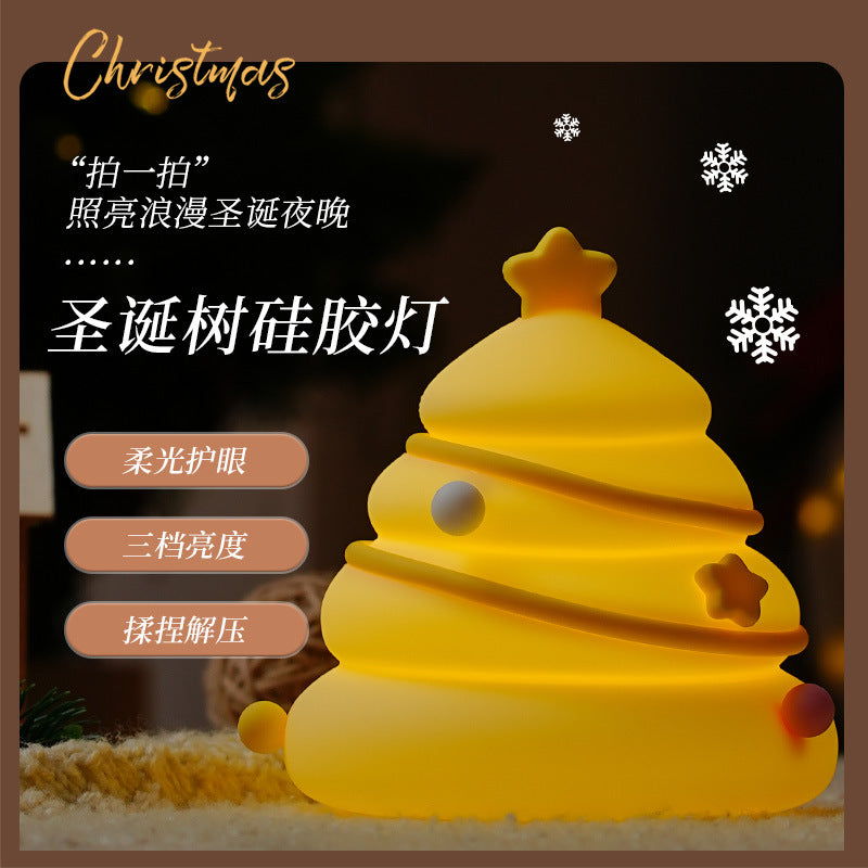 Pumpkin Pat Lamp Silicone Night Light Bedroom Mother and Baby Feeding Bedside Lamp Halloween Creative Festival Atmosphere Night Light