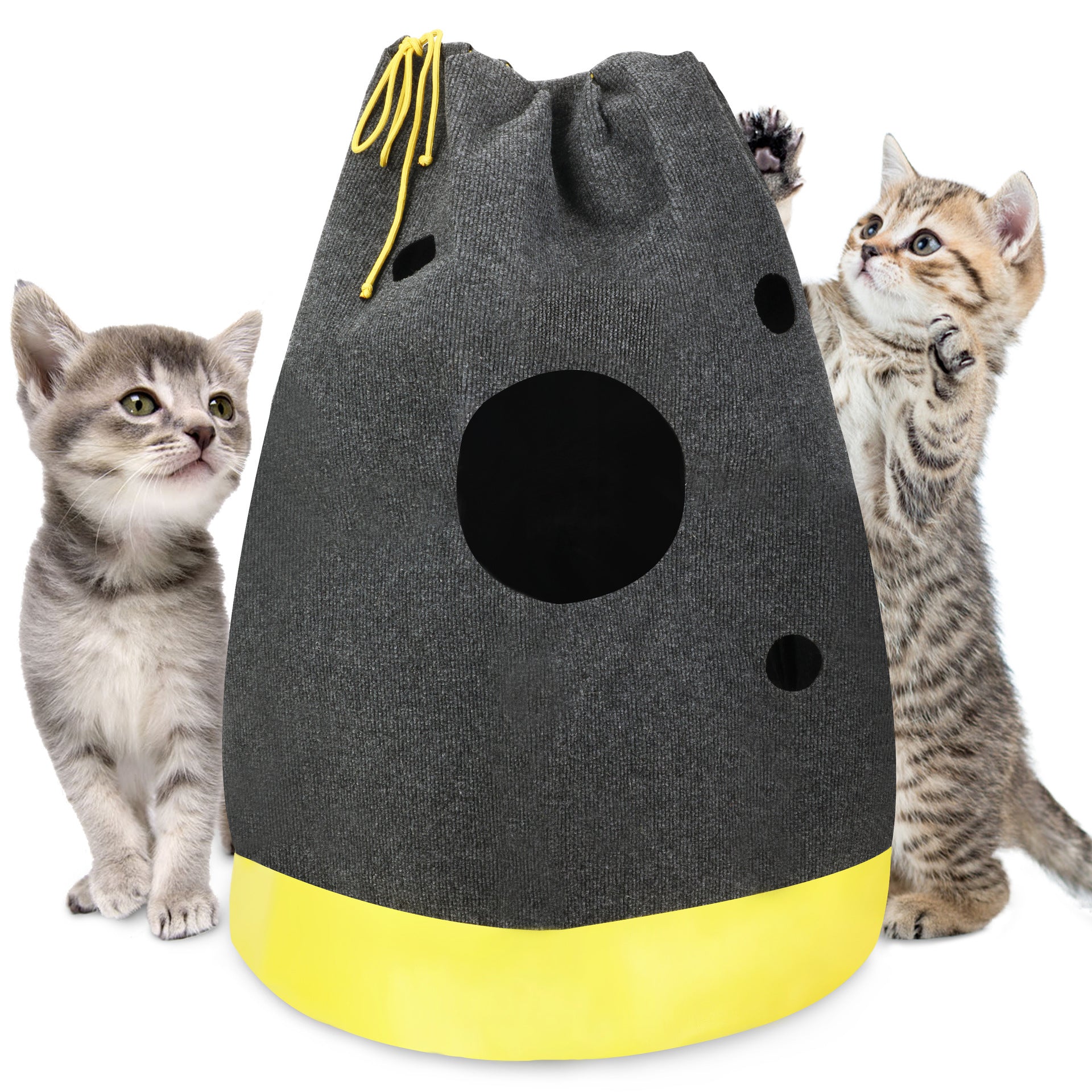 Pet cat hole blanket cat entertainment mat cat toy blanket cat play mat