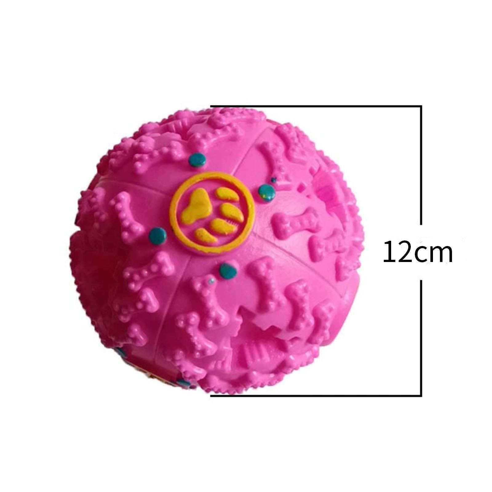 Food leaking ball dog food ball colorful weird sound grinding teeth resistant to bite rocking sound toy educational cross-border pet supplies