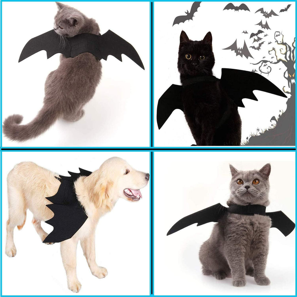 Halloween bat wings pet decorations clothes creative cat and dog small dog costumes felt Halloween wings