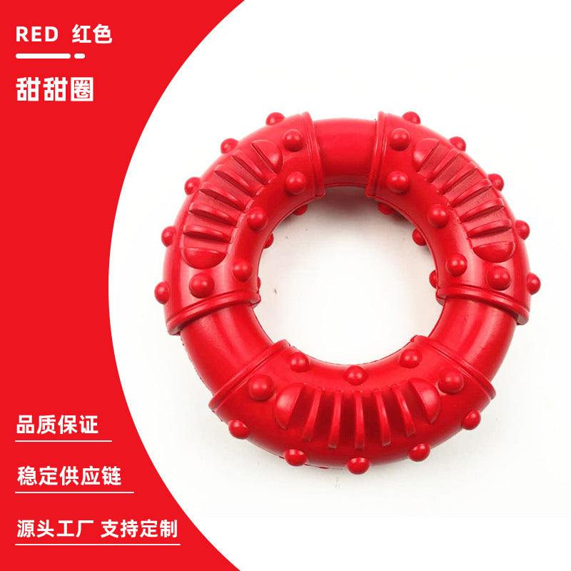 Amazon's hot-selling rubber sounding football high-quality pet ball molar chew-resistant dog toy ball