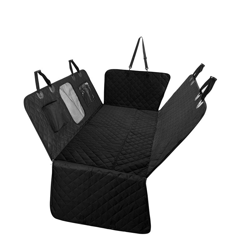 600D Oxford cloth waterproof pet car mat, fully surrounded and extended, load-bearing pet car mat, extended rear seat cushion